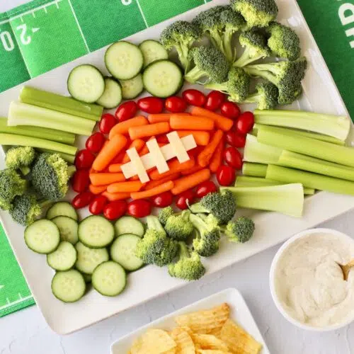 Football Veggie Tray 7