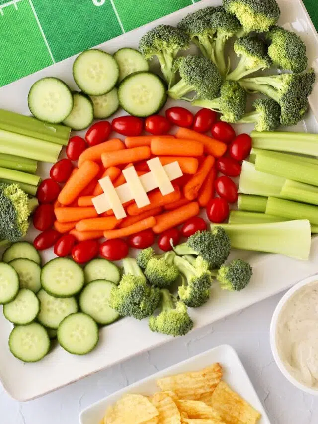 Football Veggie Tray 7