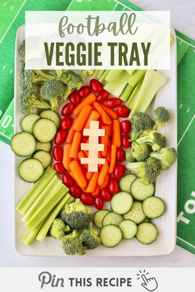 Football veggie tray