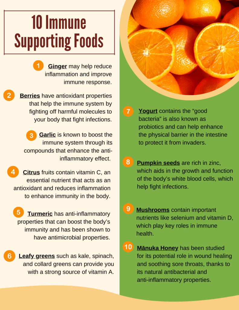10 Immune Boosting Foods