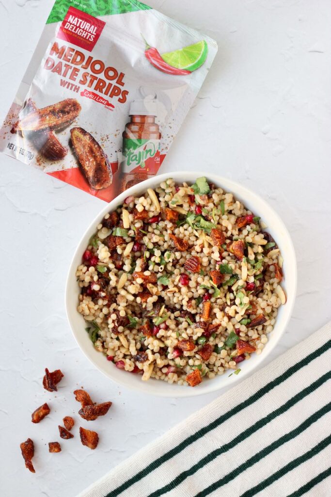 Couscous salad with medjool date strips package