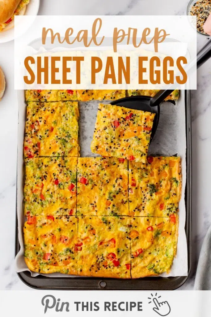 Meal prep sheet pan eggs