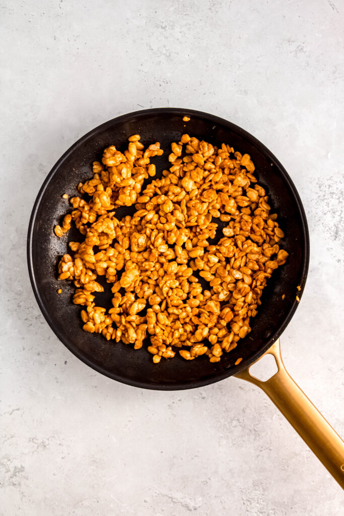 tempeh after cooking in pan