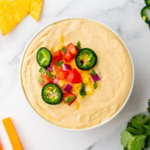 High Protein Cottage Cheese Queso Dip 6