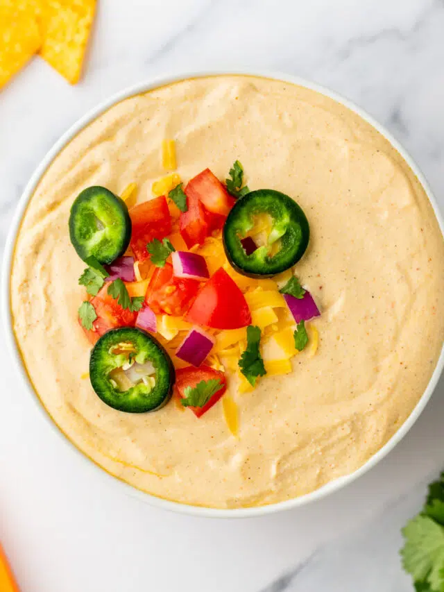 High Protein Cottage Cheese Queso Dip 6