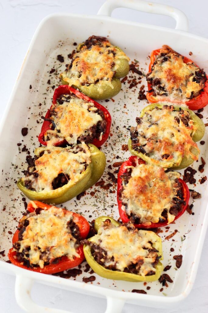 Wild Rice Stuffed Peppers 4