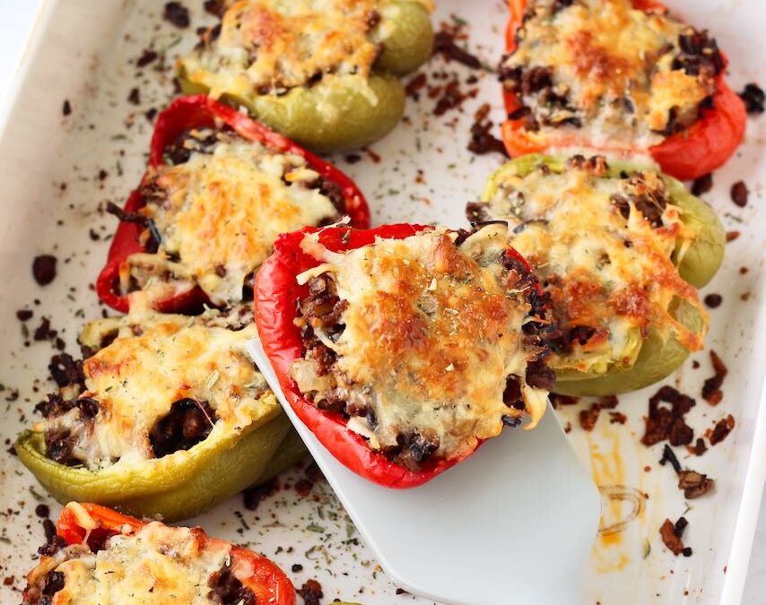 Wild Rice Stuffed Peppers