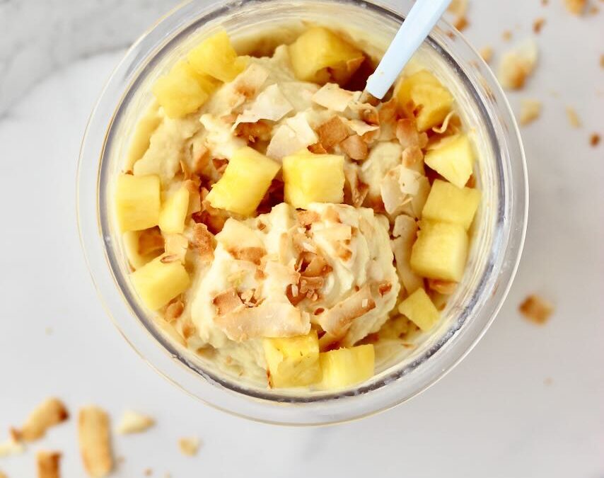 Pineapple Ninja Creami Protein Ice Cream