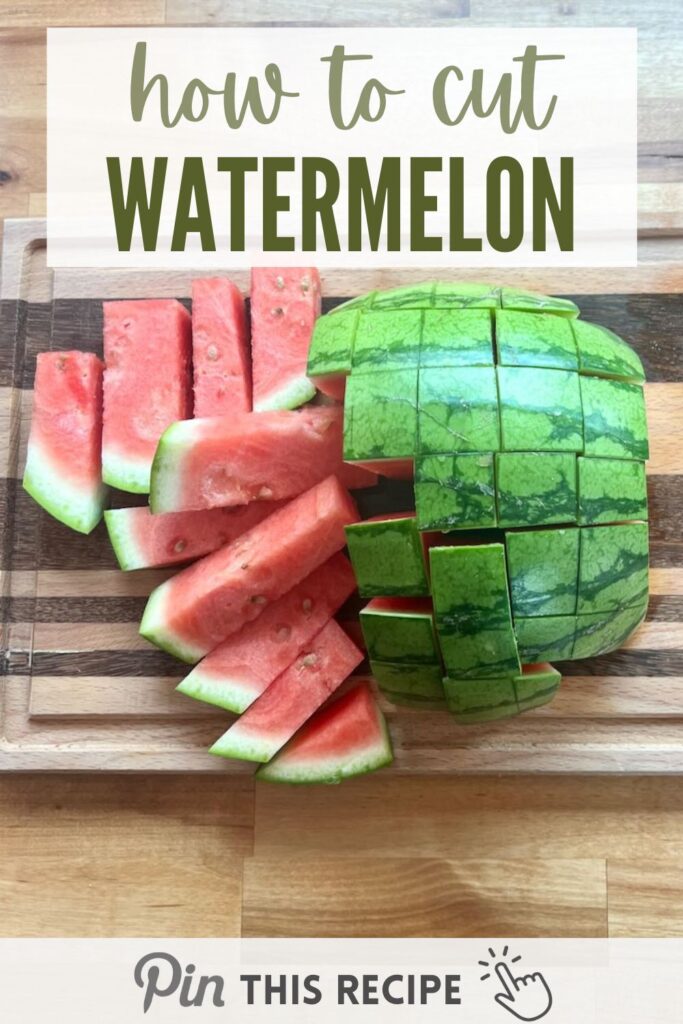 how to cut a watermelon