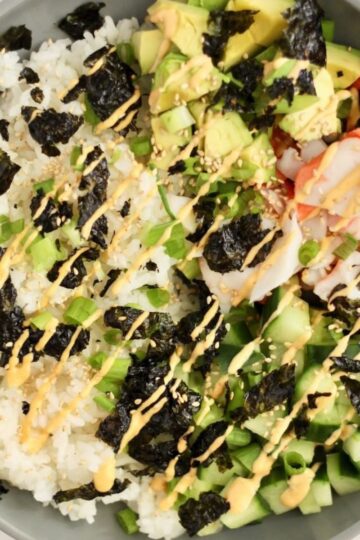 California Sushi Bowl Featured Image