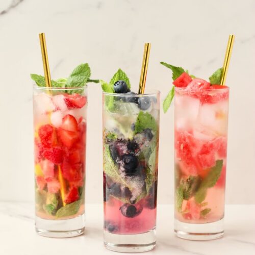 Customizable fruit mojitos