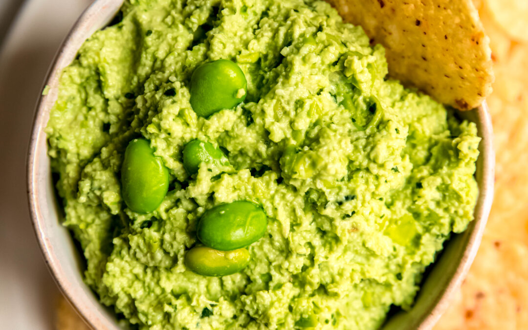 High Fiber Edamame Guacamole