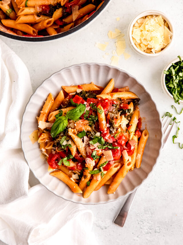 One Pot Chickpea Pasta 13