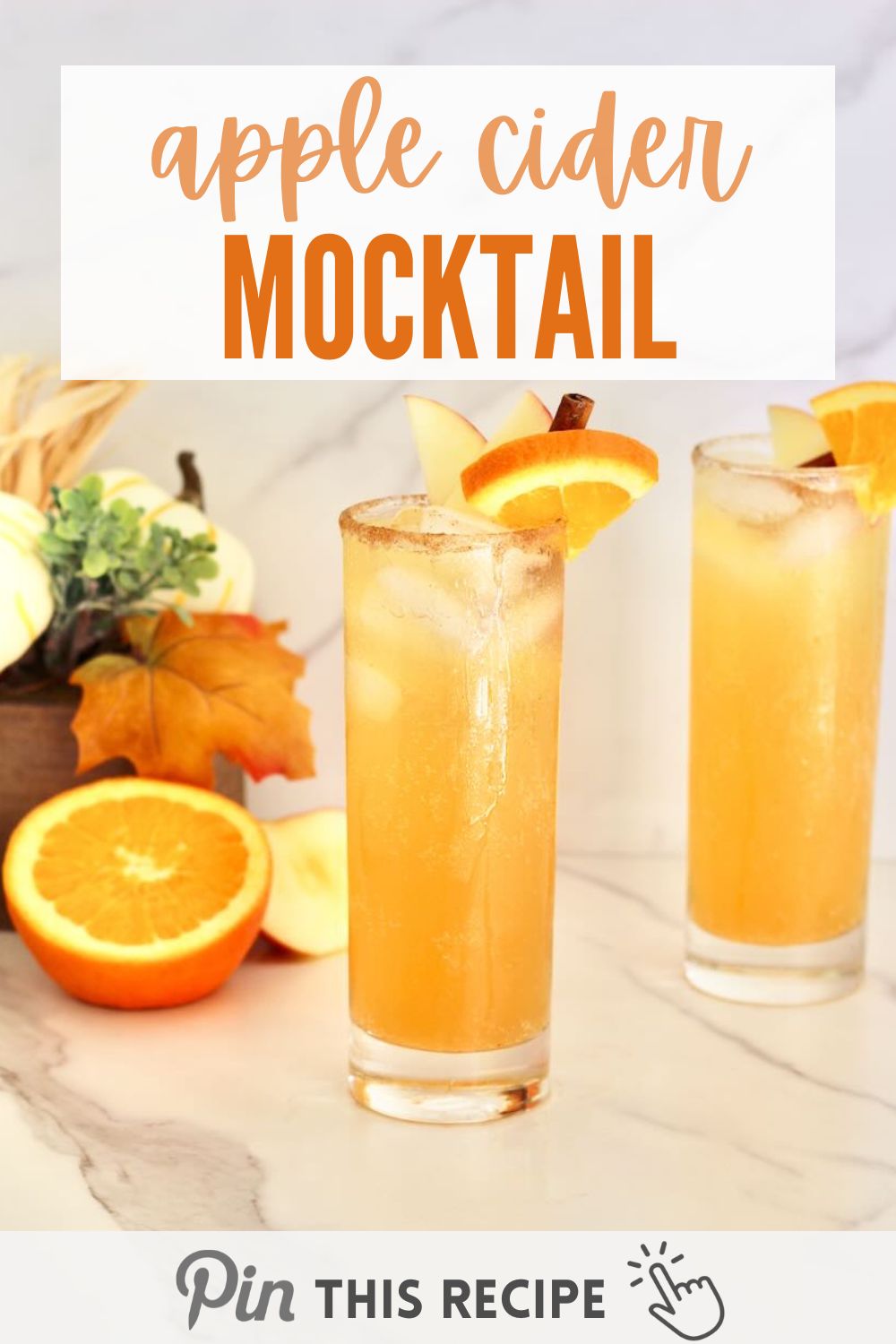Apple cider mocktail pinterest image