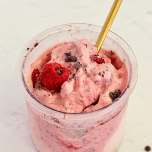 Raspberry Dark Chocolate Lifeway Kefir Protein Ice Cream in pint