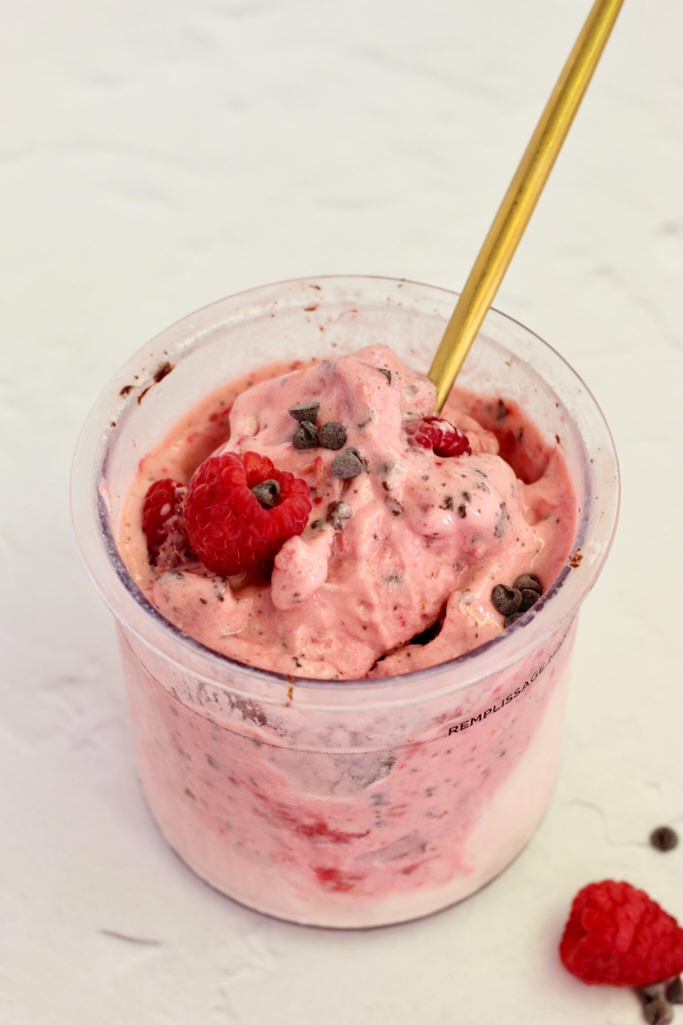 Raspberry Dark Chocolate Kefir Protein Ice Cream Raspberry Dark Chocolate Lifeway Kefir Protein Ice Cream in pint