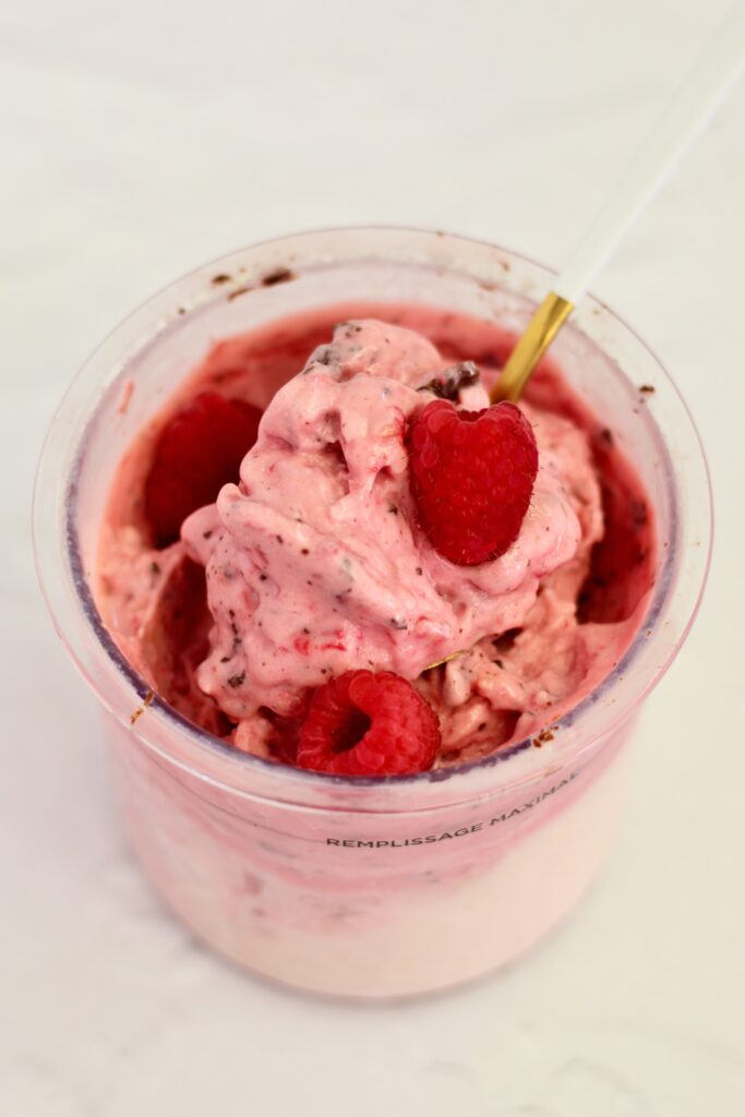 Pint after spinning with mix-in's