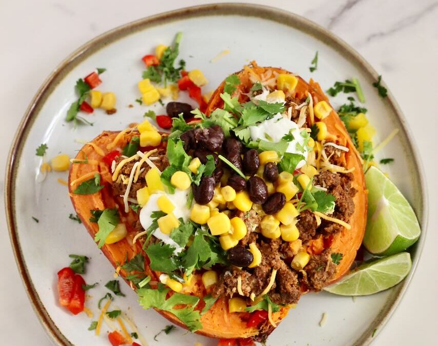 Stuffed Sweet Potato Taco Bar