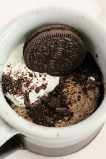 Oreo Protein Mug Cake Featured Image
