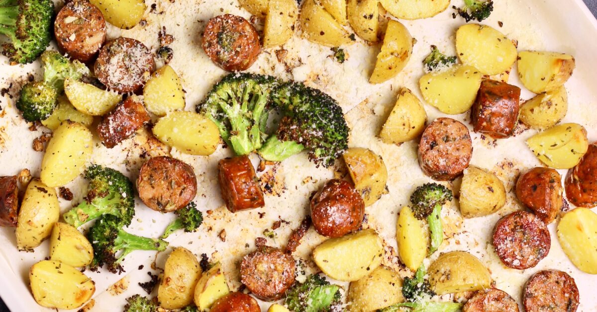 Sheet Pan Sausage and Veggies 10