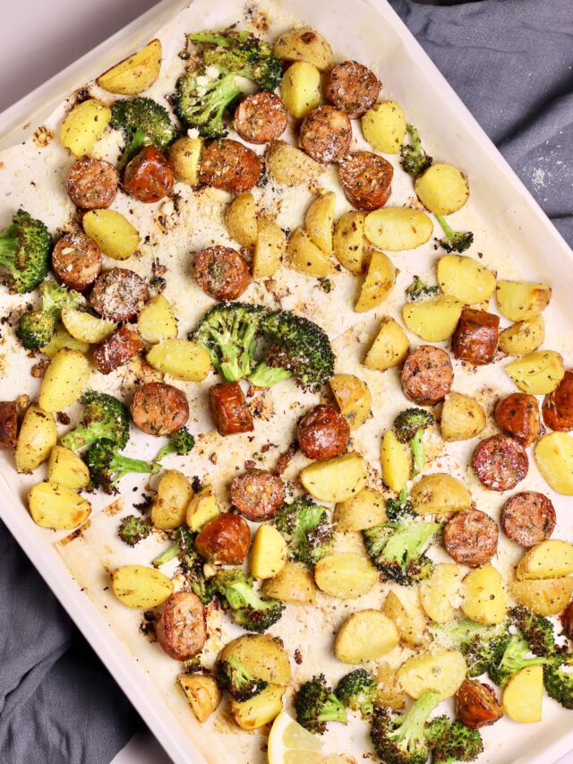Sheet Pan Sausage and Veggies 10