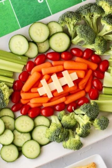 Football Veggie Tray Featured Image