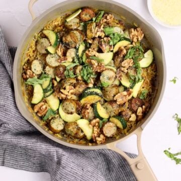 Sausage Orzo Risotto with Veggies 6 1